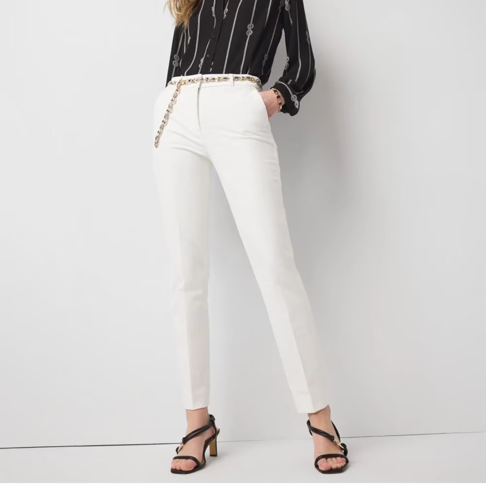Elegant White Women's Pants